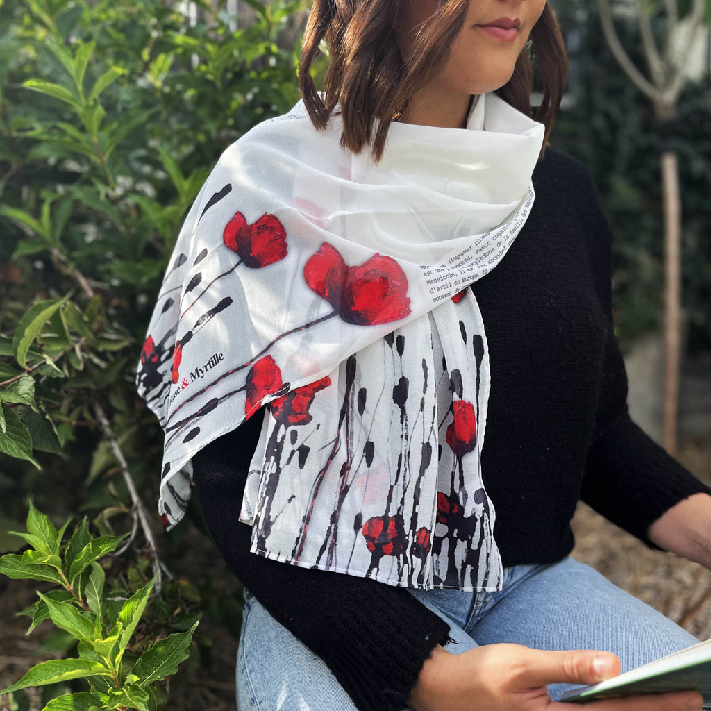 Foulard - coquelicots