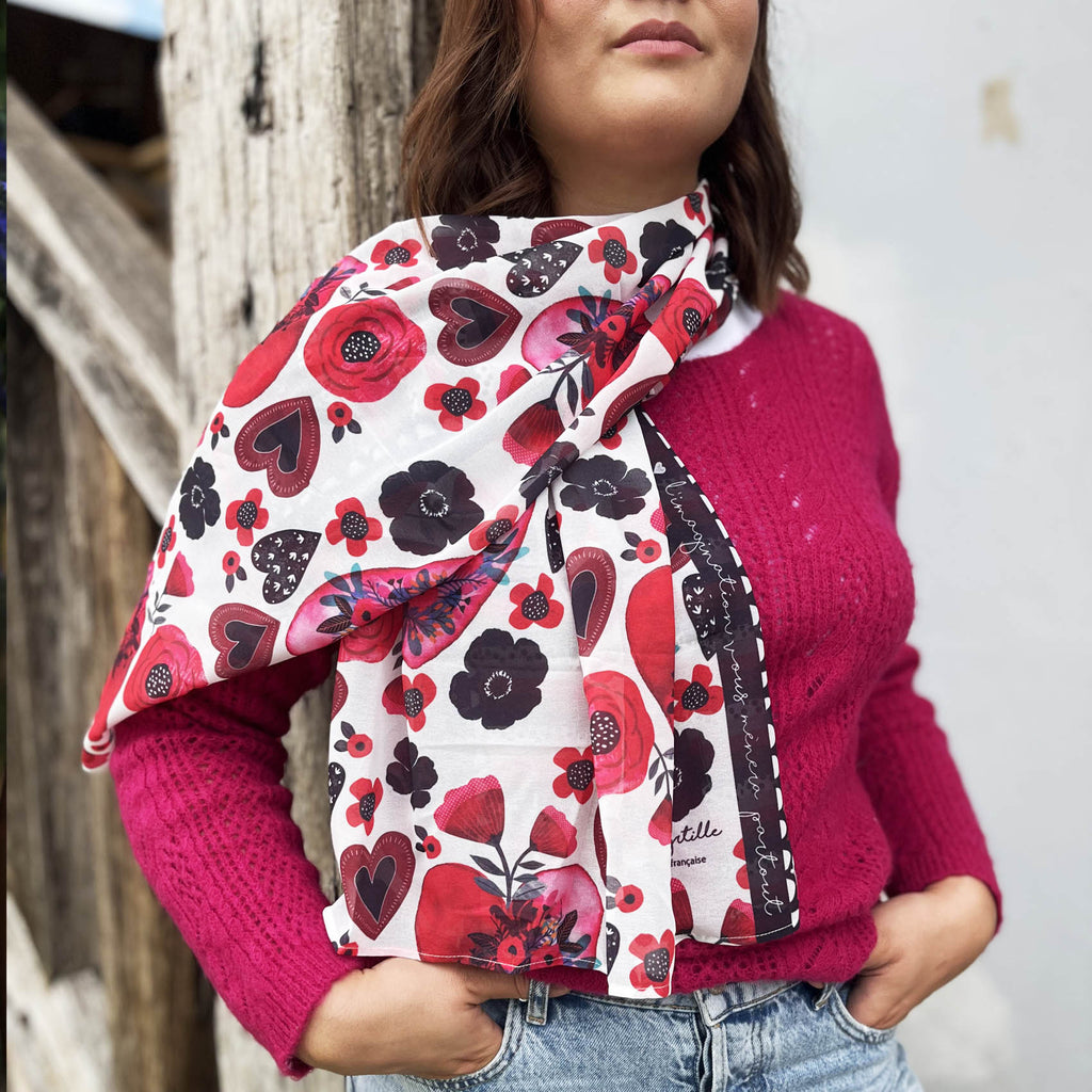 Foulard - Jolis coeurs