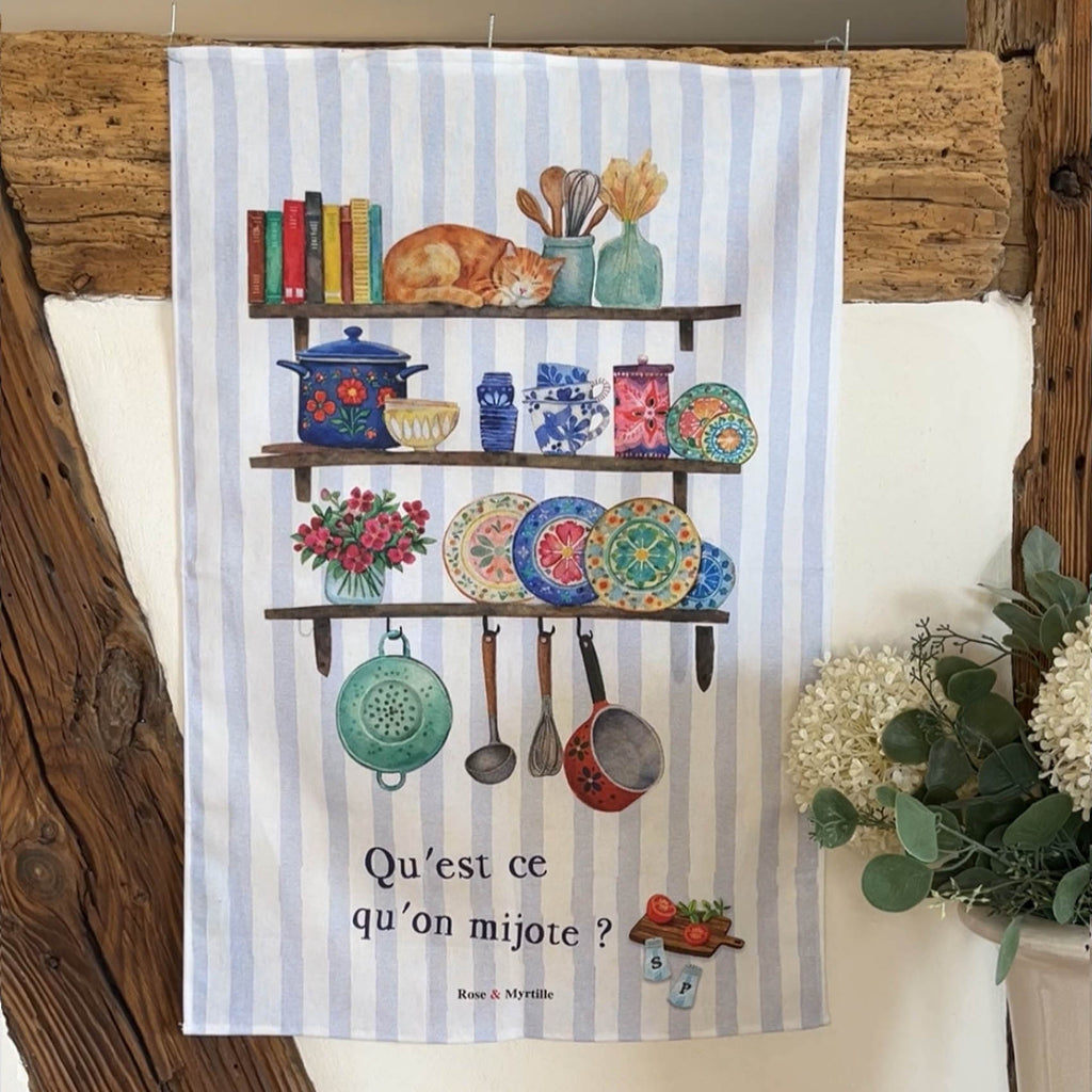 Torchon de cuisine -Milo rayé