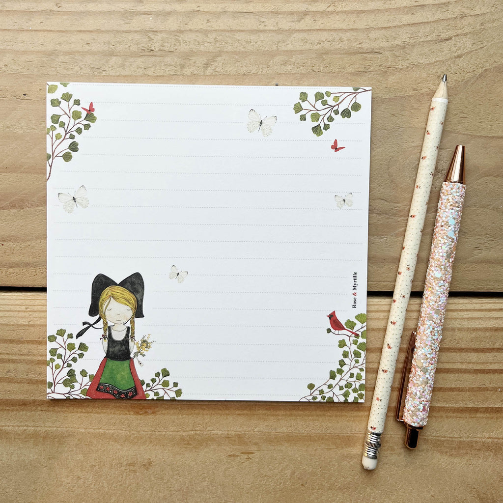 Bloc notes carré - Jardin de Marikel