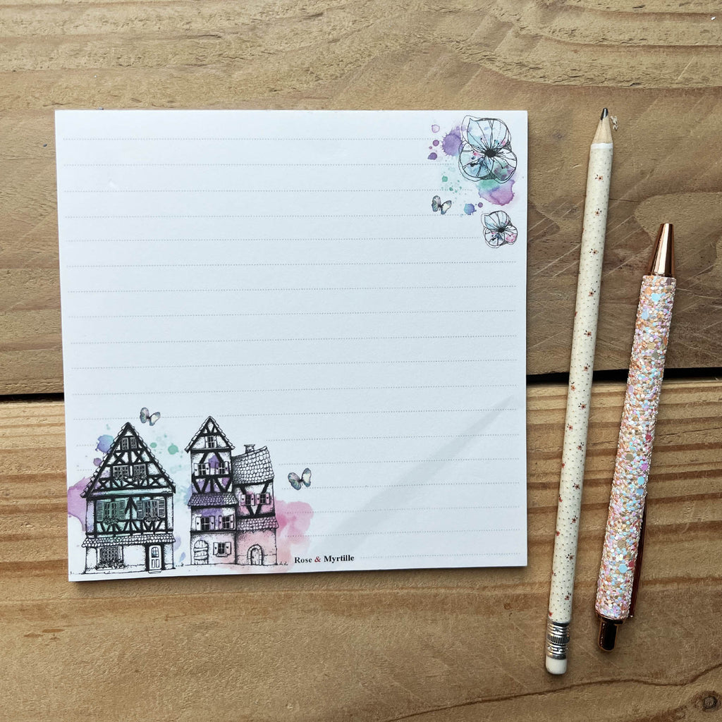 Bloc notes carré - Maisons