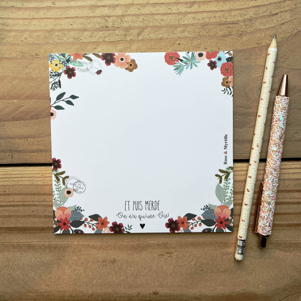 Bloc notes carré - Une vie