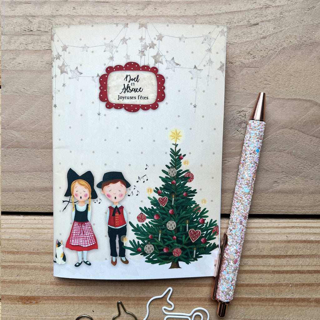Carnet - Alsace-noel-sapin-rose-et-myrtille