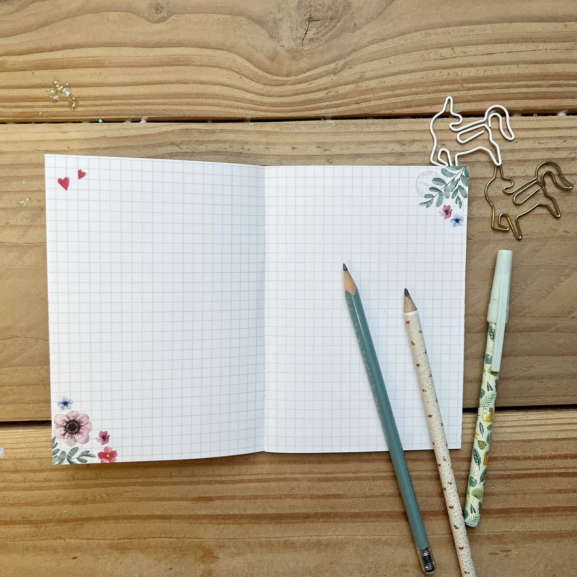 petit carnet coloré rose & myrtille papeterie petit cadeau