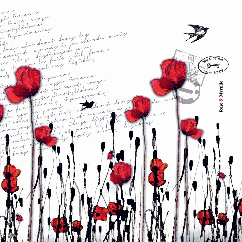 Essuie Lunettes - Coquelicots