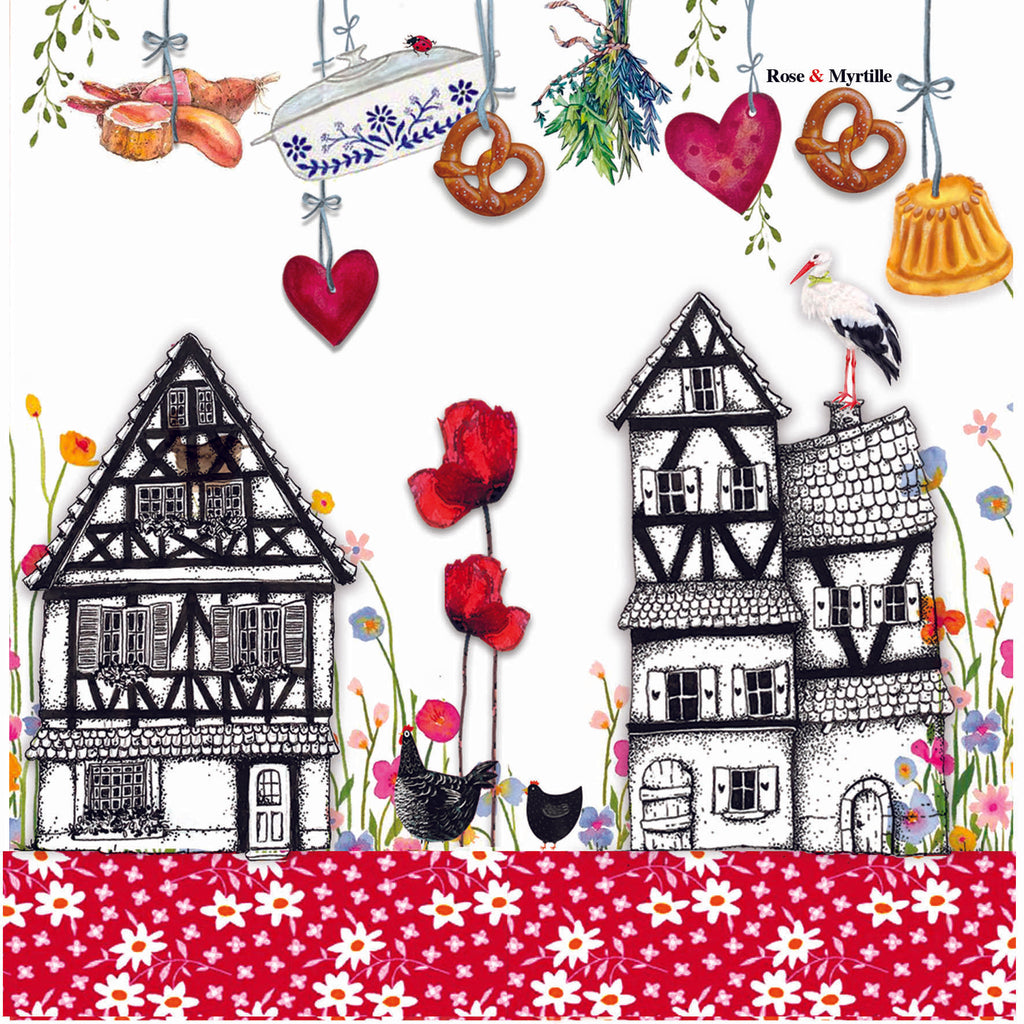Essuie Lunettes - Village alsacien