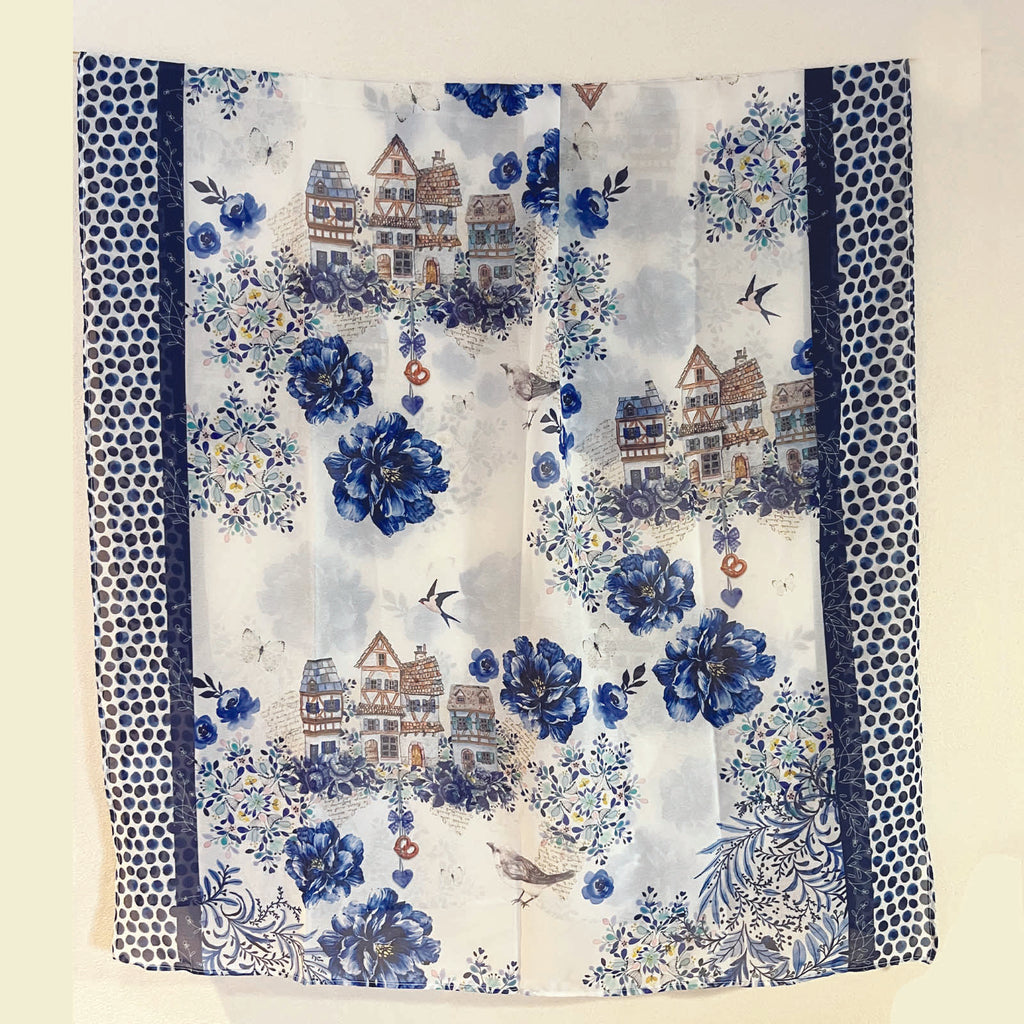 Foulard -  Alsace bleu