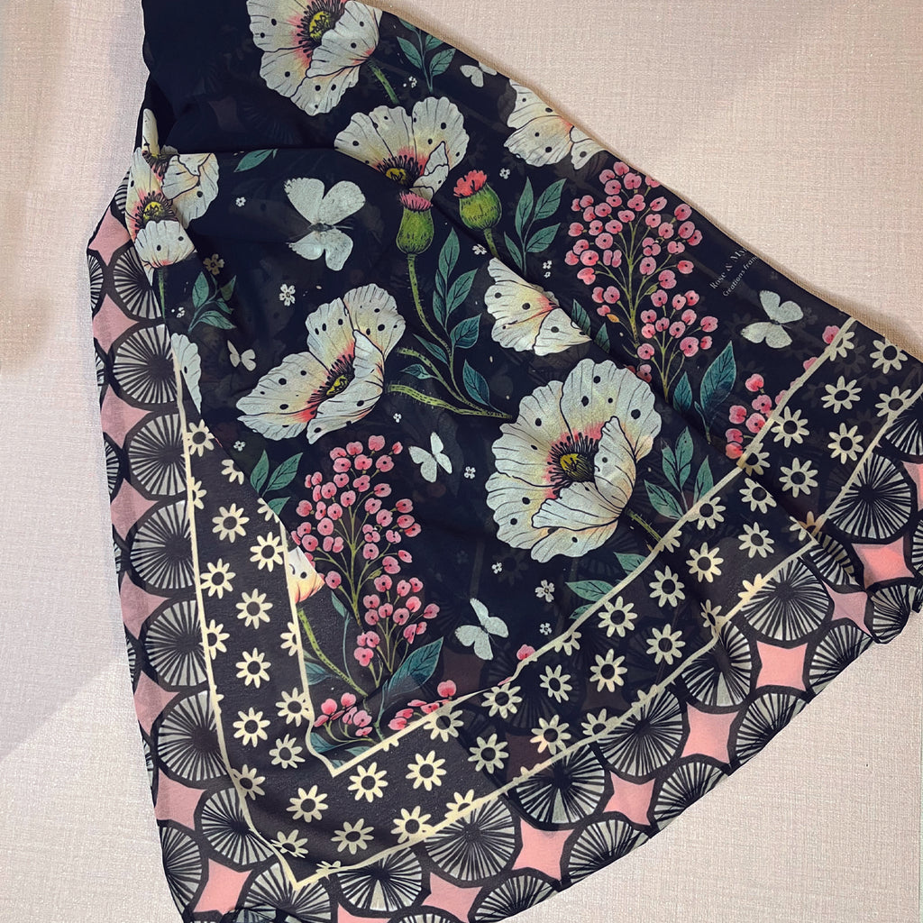 Foulard - jardin enchanté