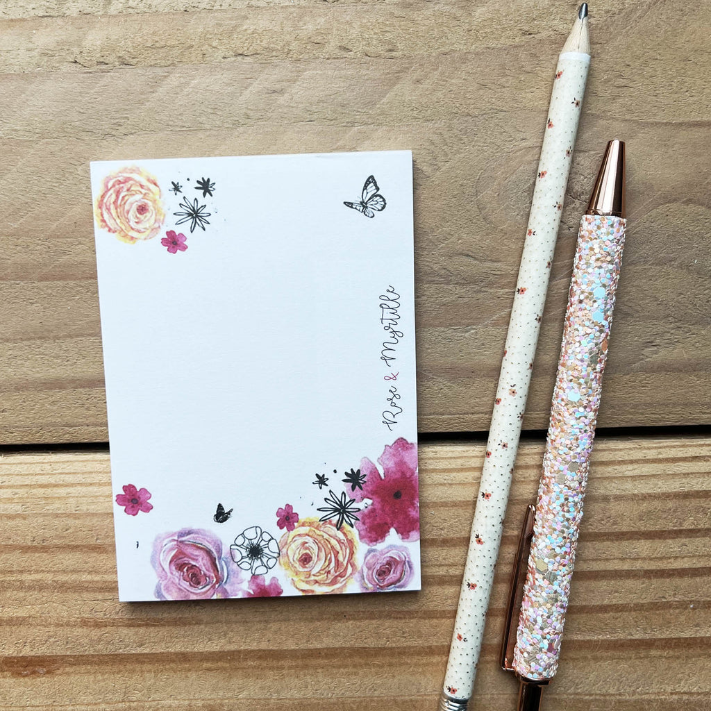 Petit bloc notes - Fleuri