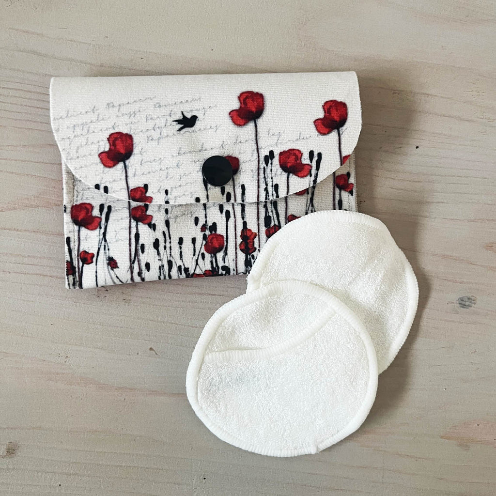 Petite pochette- coquelicots