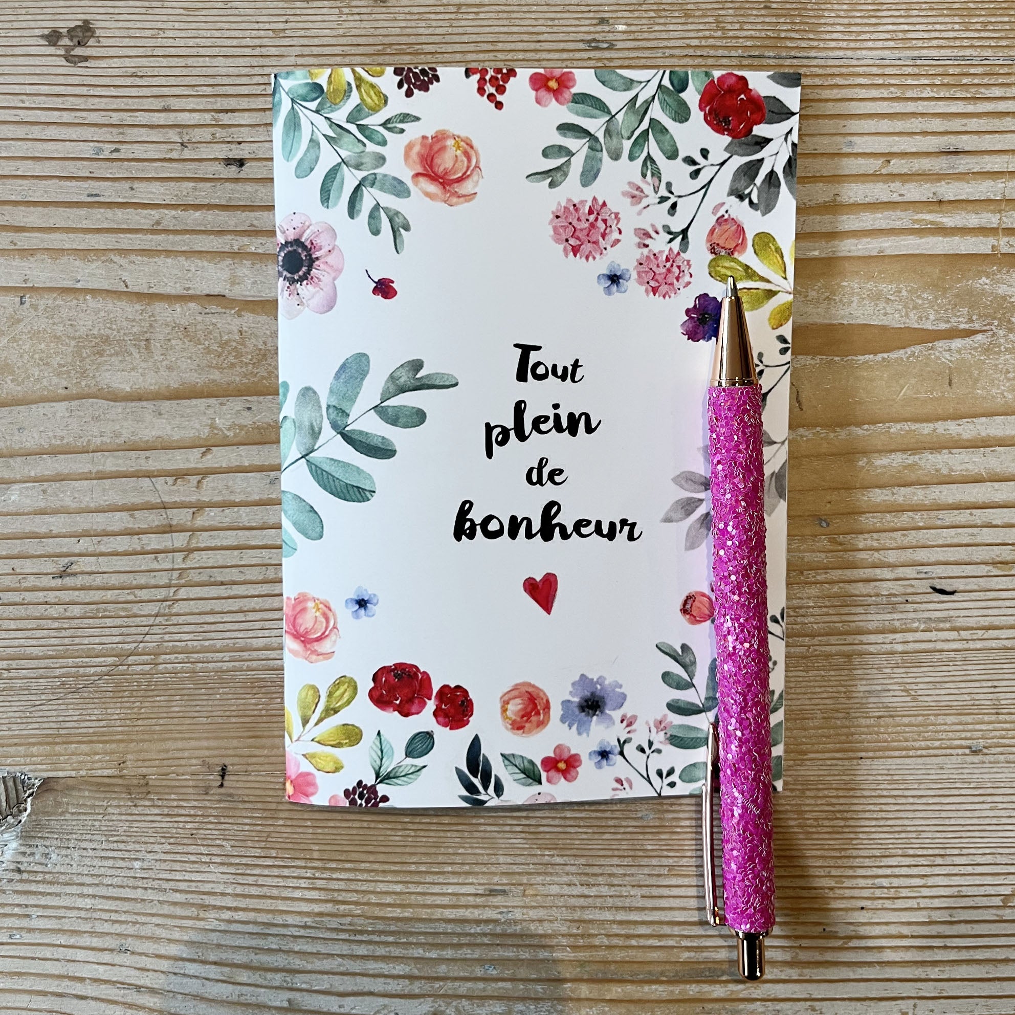 stylo brillant coloré paillettes rose fuchsia