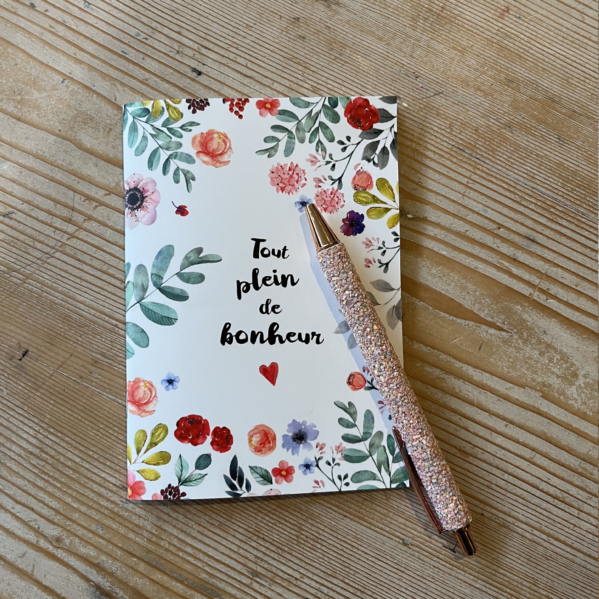stylo brillant coloré paillettes rose
