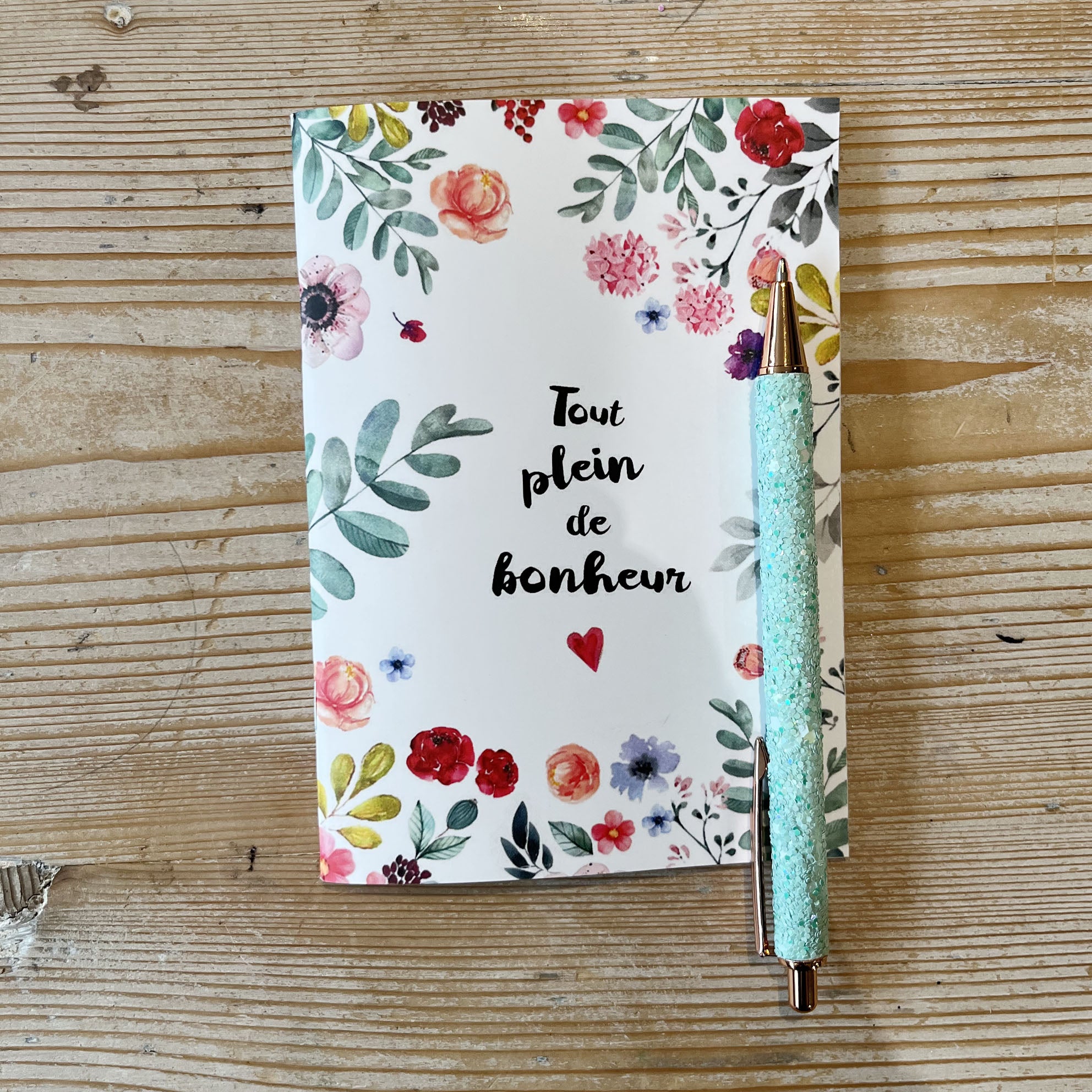 stylo brillant coloré paillettes turquoise