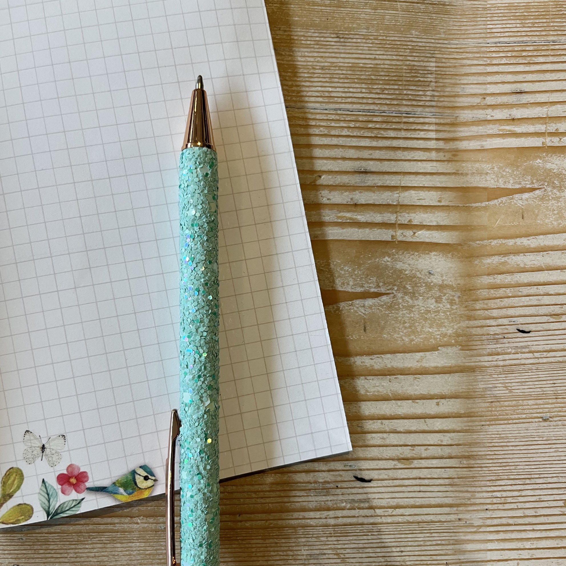 stylo brillant coloré paillettes