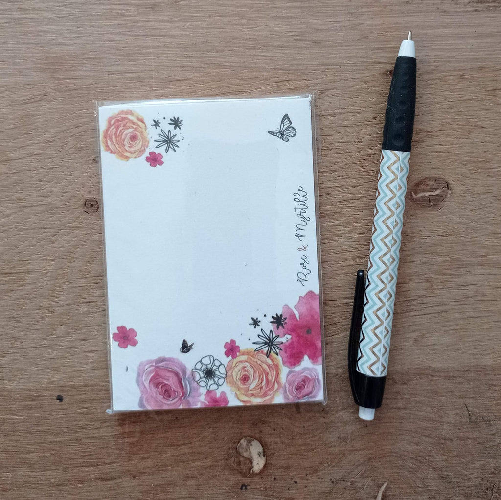Petit bloc notes - Fleuri